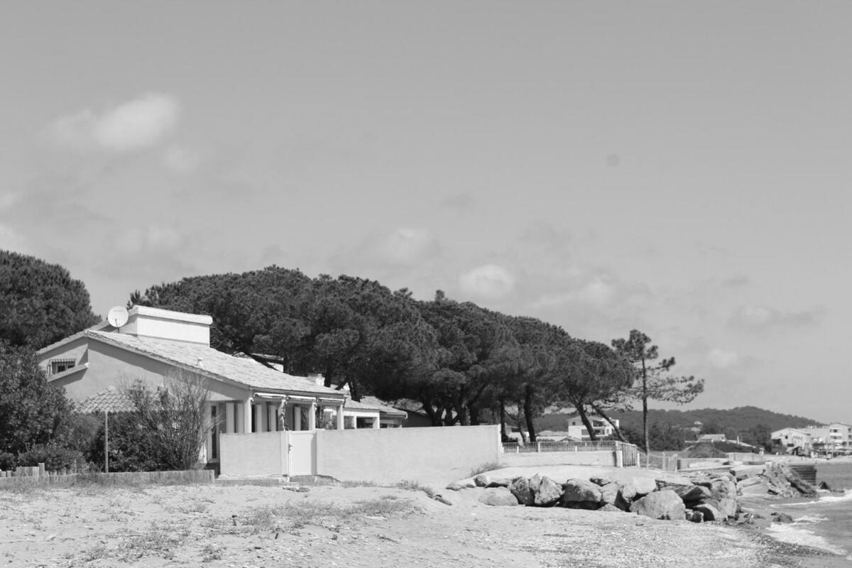 Bord de mer, pieds dans l'eau, vue panoramique Villa San Nicolao Bagian luar foto