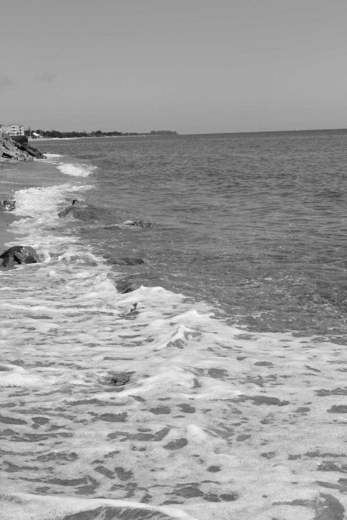 Bord de mer, pieds dans l'eau, vue panoramique Villa San Nicolao Bagian luar foto